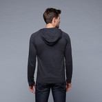Hooded Henley // Faded Black (S)