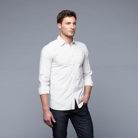 Papa's Shirt // White Classic Print (S)