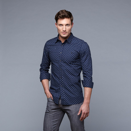 Papa's Shirt // Navy Classic Print (S)