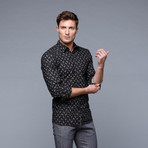 Papa's Shirt // Black Paisley Print (S)