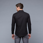 Papa's Shirt // Black Overdyed Flower Print (M)