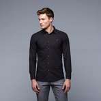 Papa's Shirt // Black Overdyed Flower Print (M)