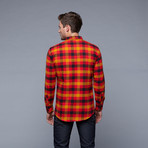 River Flannel Shirt // Orange Plaid (M)