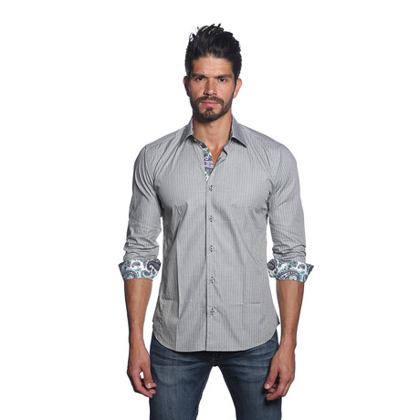 Thomas Button Up Shirt // Grey (S)