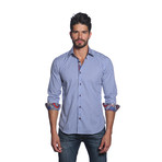 Thomas Button Up Shirt // Blue Gingham (L)