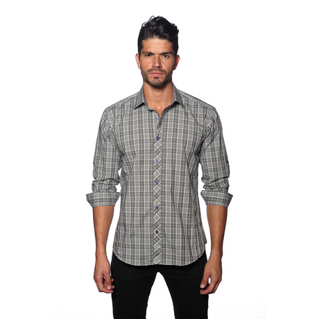 OTT Button-Up // Grey Plaid (S)