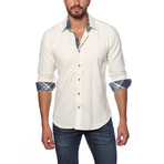 Jared Lang // Avenue Button Up Shirt // Off White (M)
