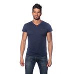 V-Neck Tee // Navy (XL)