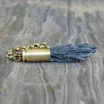 Black Kyanite Crystal Bullet Necklace