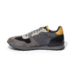 YLATI // Positano Sneakers // Grey Wool & Suede (Euro: 44)