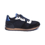 Positano Sneakers // Blue Wool & Suede (Euro: 41)