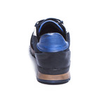 Positano Sneakers // Blue Wool & Suede (Euro: 41)