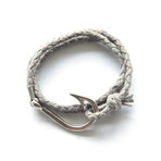 Nautical Hook Bracelet // Ash Grey (Small)