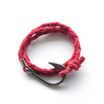 Nautical Hook Bracelet // Falu Red (Small)