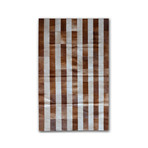 Natural Rugs // Natural Stitch Hide // 5' x 8' (Linea Chocolate)