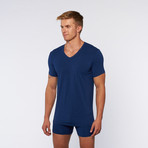 V-Neck Tee // Navy (S)