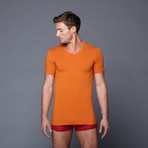 V-Neck Shirt // Wood Orange (M)