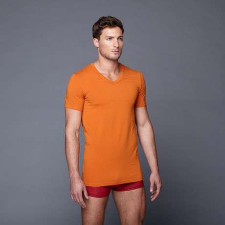 V-Neck Shirt // Wood Orange (S)