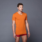 V-Neck Shirt // Wood Orange (2XL)