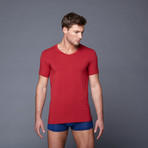 V-Neck Shirt // Crimson Red (2XL)