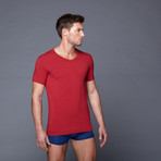 V-Neck Shirt // Crimson Red (2XL)