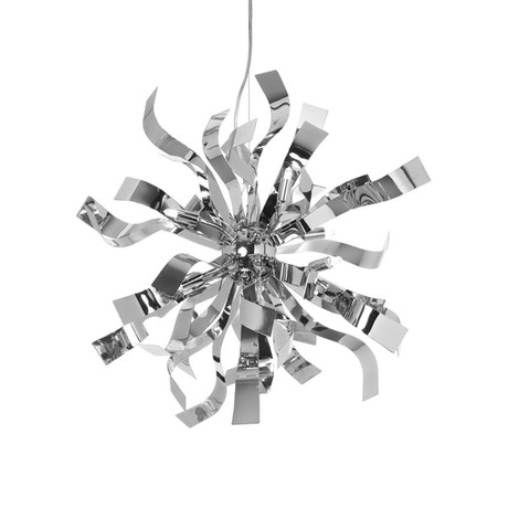 Floral Chrome Chandelier