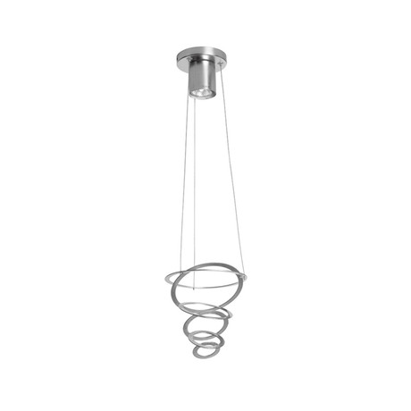 Tieredring Pendant // Satin Chrome (3 Lights)