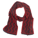 Chevron Scarf // Red