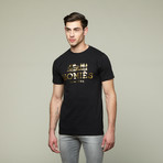 Homies Tee // Black + Gold Foil (L)