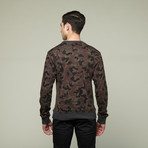 Camo Fleece Crew (L)