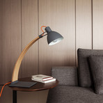 Laito Wood // Table Lamp (Matte Black)