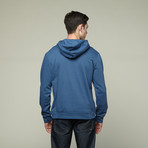 Zunked Hooded Sweatshirt // Blue (S)