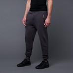 Marled French Terry Jogger Pant // Charcoal (XL)