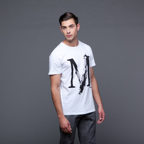 Water Color M Jersey Tee // White (XL)