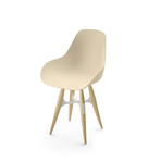 Zig Zag Dimple Chair (White)