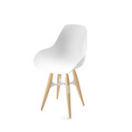 Zig Zag Dimple Chair (White)