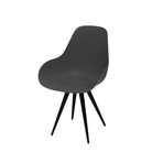 Angel Contract Dimple Chair // Black Legs (White)