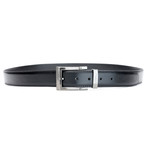 Versace Leather Resizeable Belt X // Black