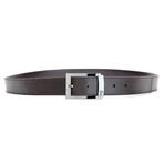 Versace Leather Resizeable Belt V // Brown