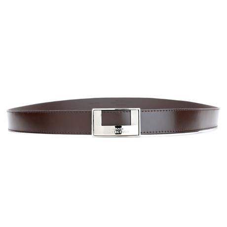 Versace Leather Resizeable Belt I // Brown