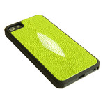 Lime Green Stingray On Matte Black // iPhone 5/5s