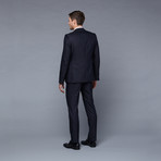 Versace Collection // Wool Two-Piece Suit // Navy Pinstriped (Euro: 46)