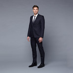 Versace Collection // Wool Two-Piece Suit // Navy Pinstriped (Euro: 47)