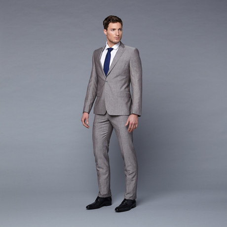 Versace Collection // Wool Two-Piece Suit // Light Grey (Euro: 52)