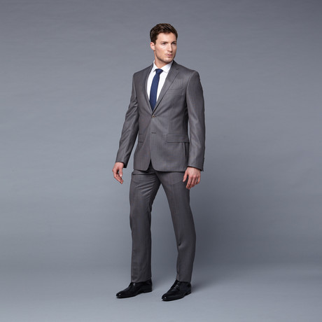 Versace Collection // Wool Two-Piece Suit // Micro-Check (Euro: 46)