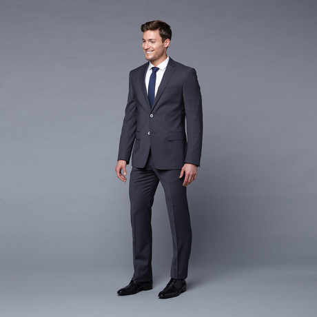 Versace Collection Grey Pinstriped Suit (Euro: 46)