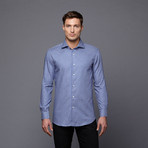 Jesse Button-Up Shirt // Blue + Grey (S-REG)