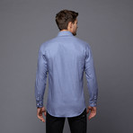Jesse Button-Up Shirt // Blue + Grey (S-REG)