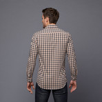 Daniel H. Finney // Matt Button-Up Shirt // Orange + Grey (M-SLIM)