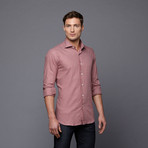 Murphy Button-Up Shirt // Red + Grey (M-REG)